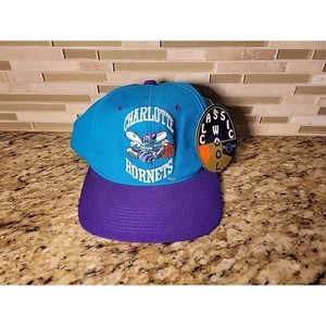 Charlotte Hornets Hat Cap Snapback Adjustable NBA Basketball Purple Classic Wool